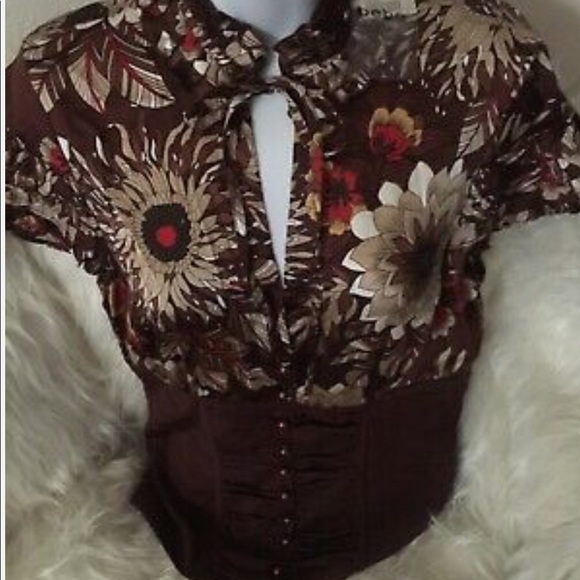 Bebe Gorgeous Tie Neck Top - Picture 4 of 6